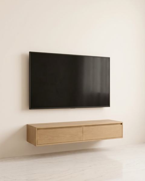 Wall-Mounted LCD Rack, Oak