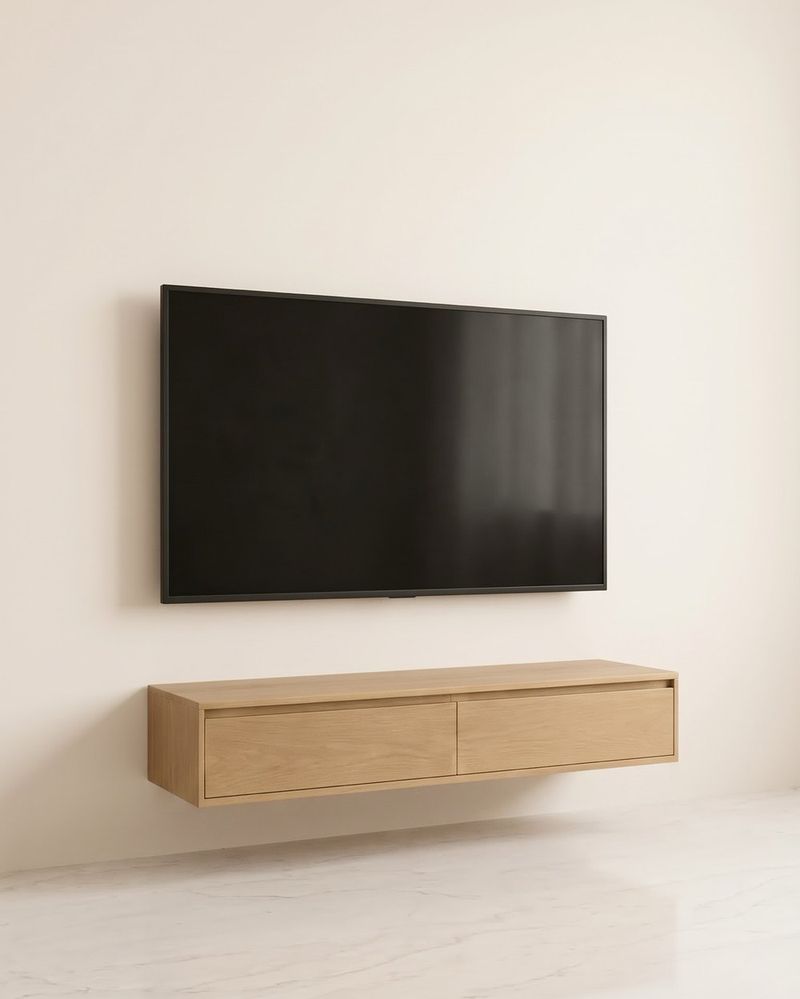 Wall-Mounted LCD Rack, Oak