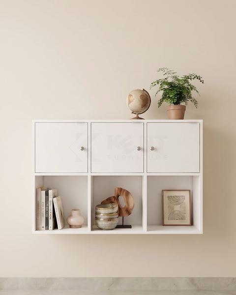 Wall Cabinet with Open Shelves