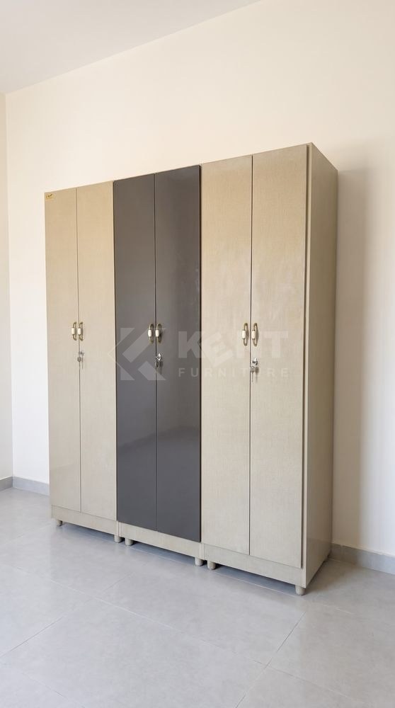 Two-Tone Three-Section Almirah