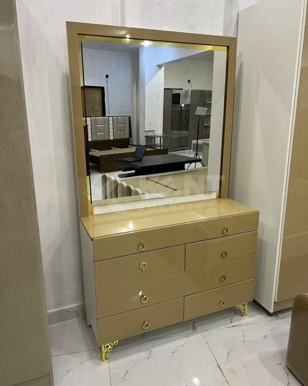 Dressing Table with Framed Mirror