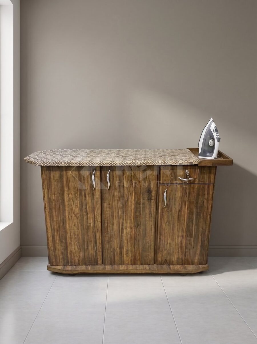 Iron Stand 4 ft – 3 Doors & Locking Drawer