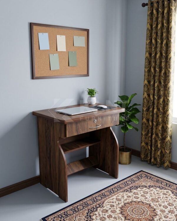 Study Desk with Drawer and Shelves
