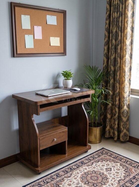 Curved Computer Trolley