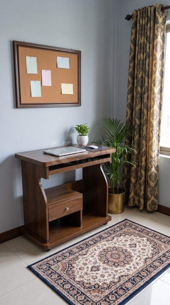 Curved Computer Trolley