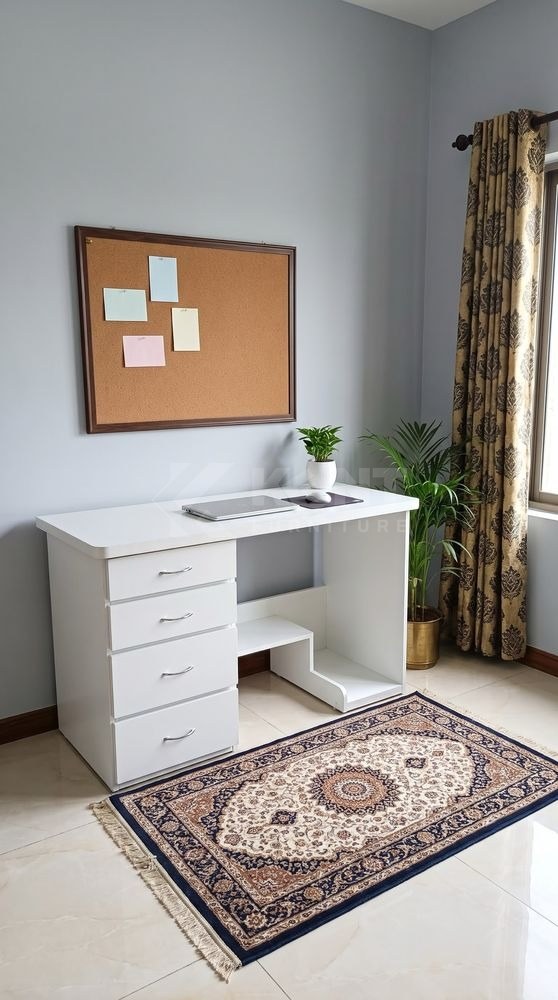 Four-Drawer Study Desk
