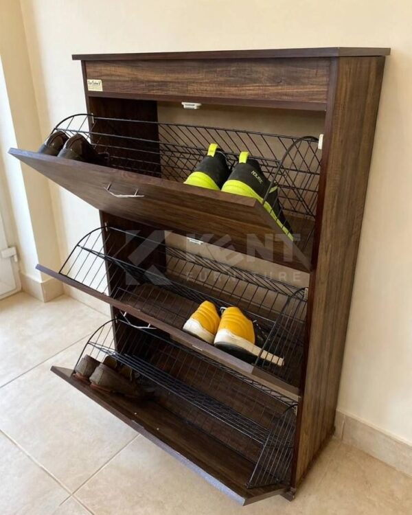 Three-Flap Shoe Rack