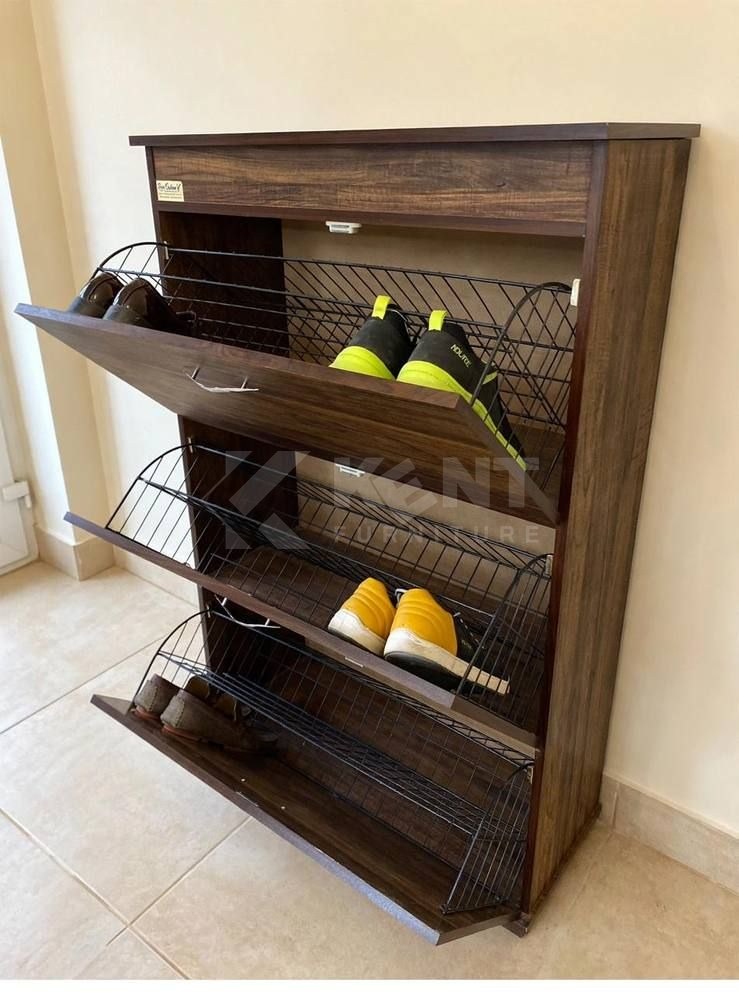 Three-Flap Shoe Rack